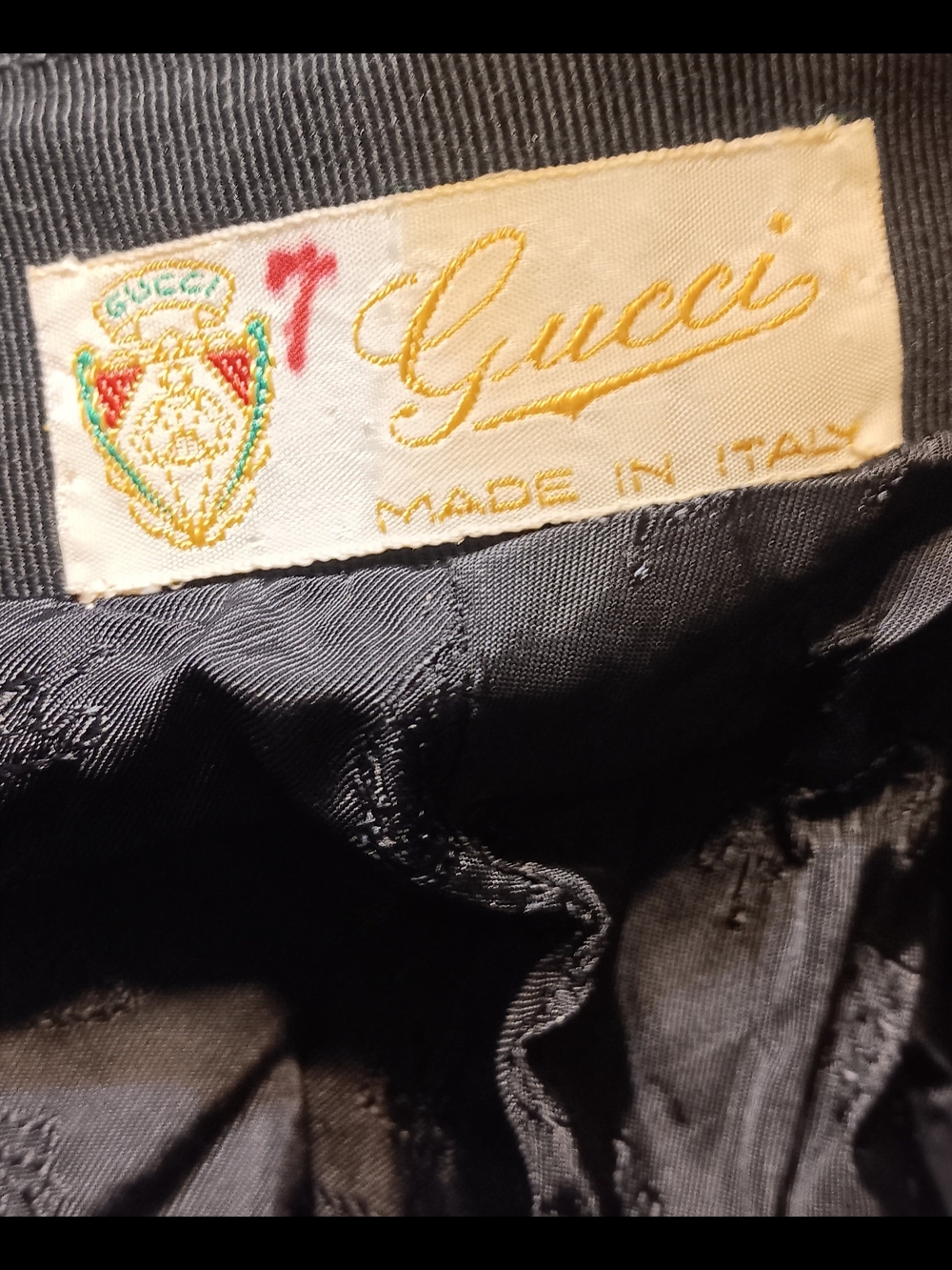 Gucci Black Satin-Lined Leather Pants with Embroidered Label W. 32. L 42 - Picture 7 of 10